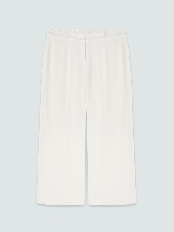 Wide-Leg-Hose aus flie&szlig;endem Stoff