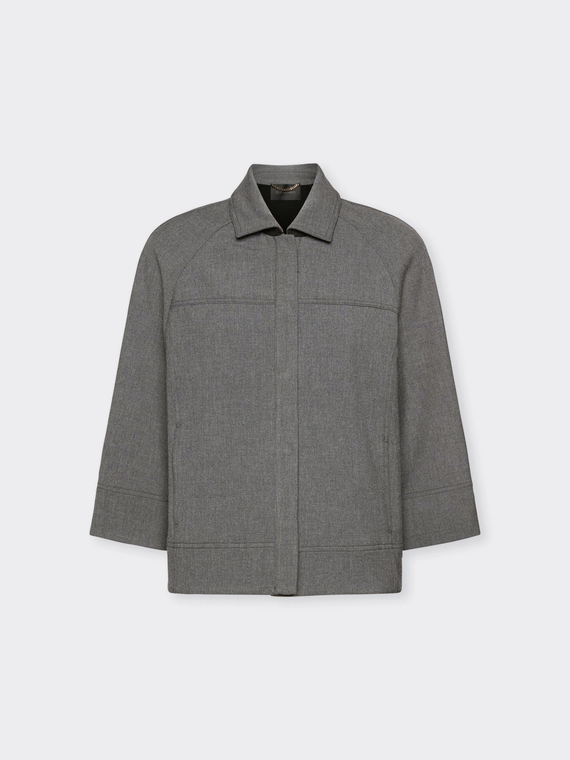 Veste trap&egrave;ze carr&eacute;e