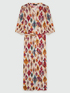 Long dress with Ikat print image number 4