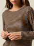 Wool blend striped sweater image number 2