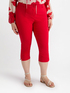 Capri pants with slits at the bottom image number 2