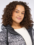 Reversible down jacket with removable hood image number 3