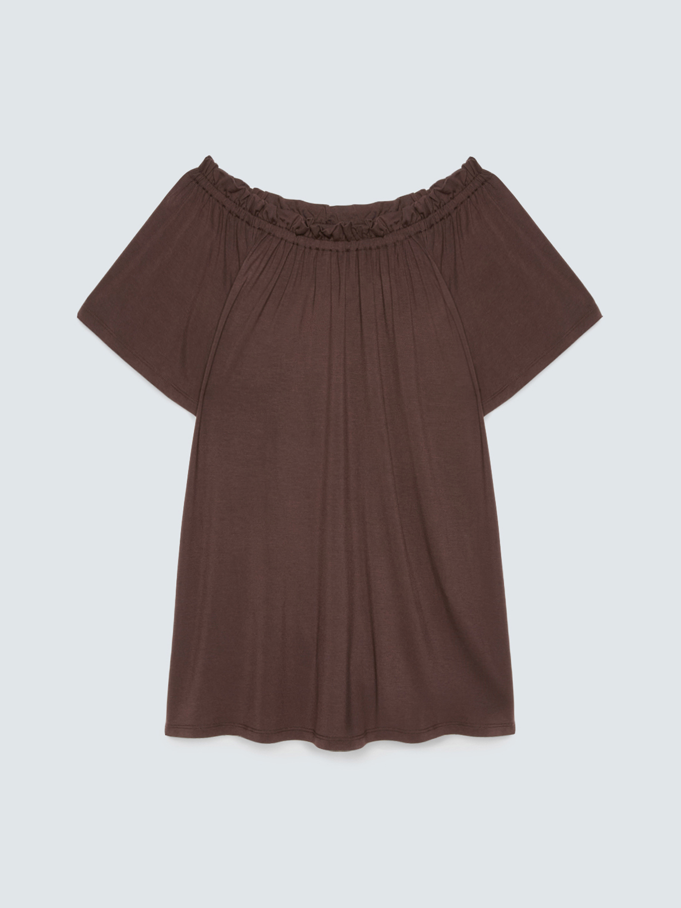 Off-Shoulder-T-Shirt aus Viskose-Jersey image number 4