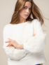 Closed sweatshirt with embroidery on the sleeves image number 2