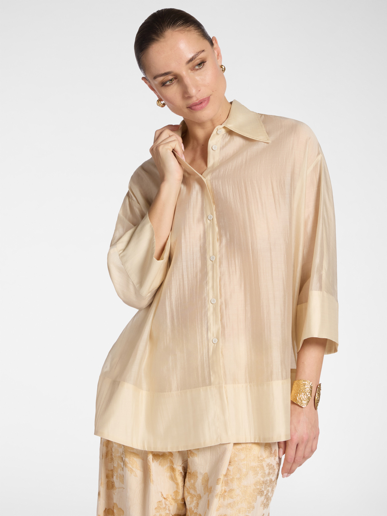 Camicia in organza image number 0