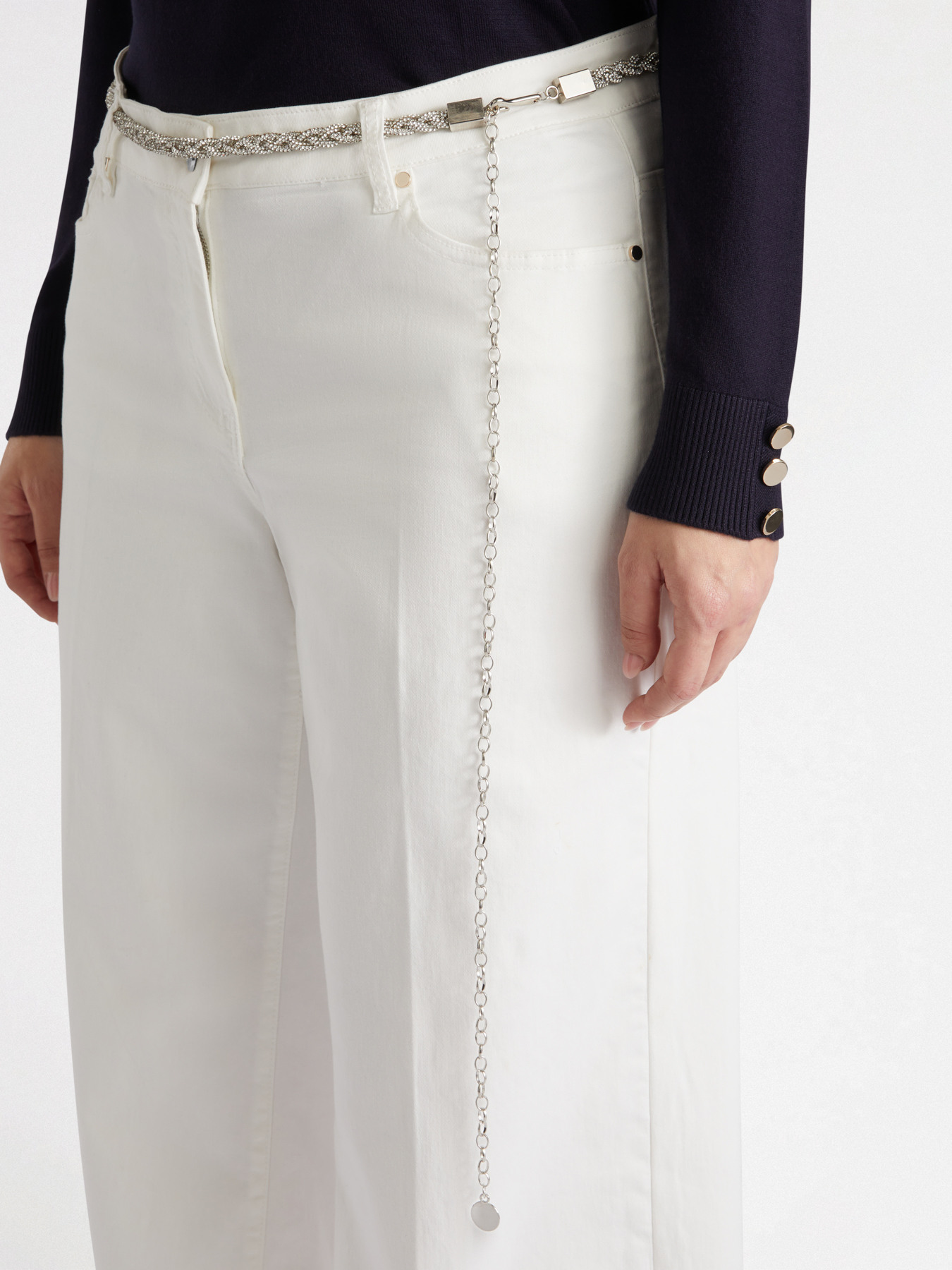 Braided metal belt image number 0