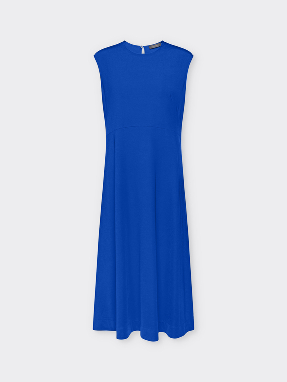 Vestido longuette en tejido de punto