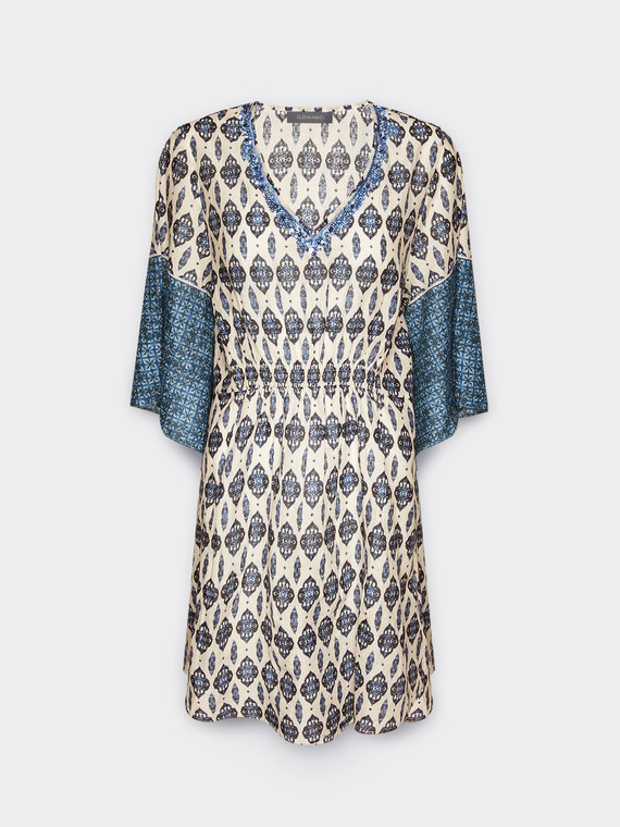 Kaftan mit Ethno-Druck