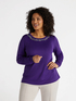 T-shirt with embroidered neckline image number 1