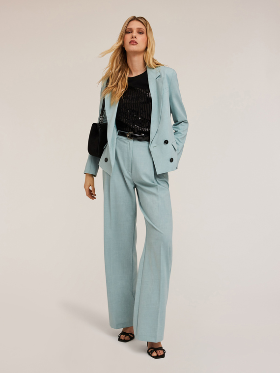 Pantaloni palazzo con pieghe