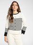 Striped viscose blend cardigan image number 3