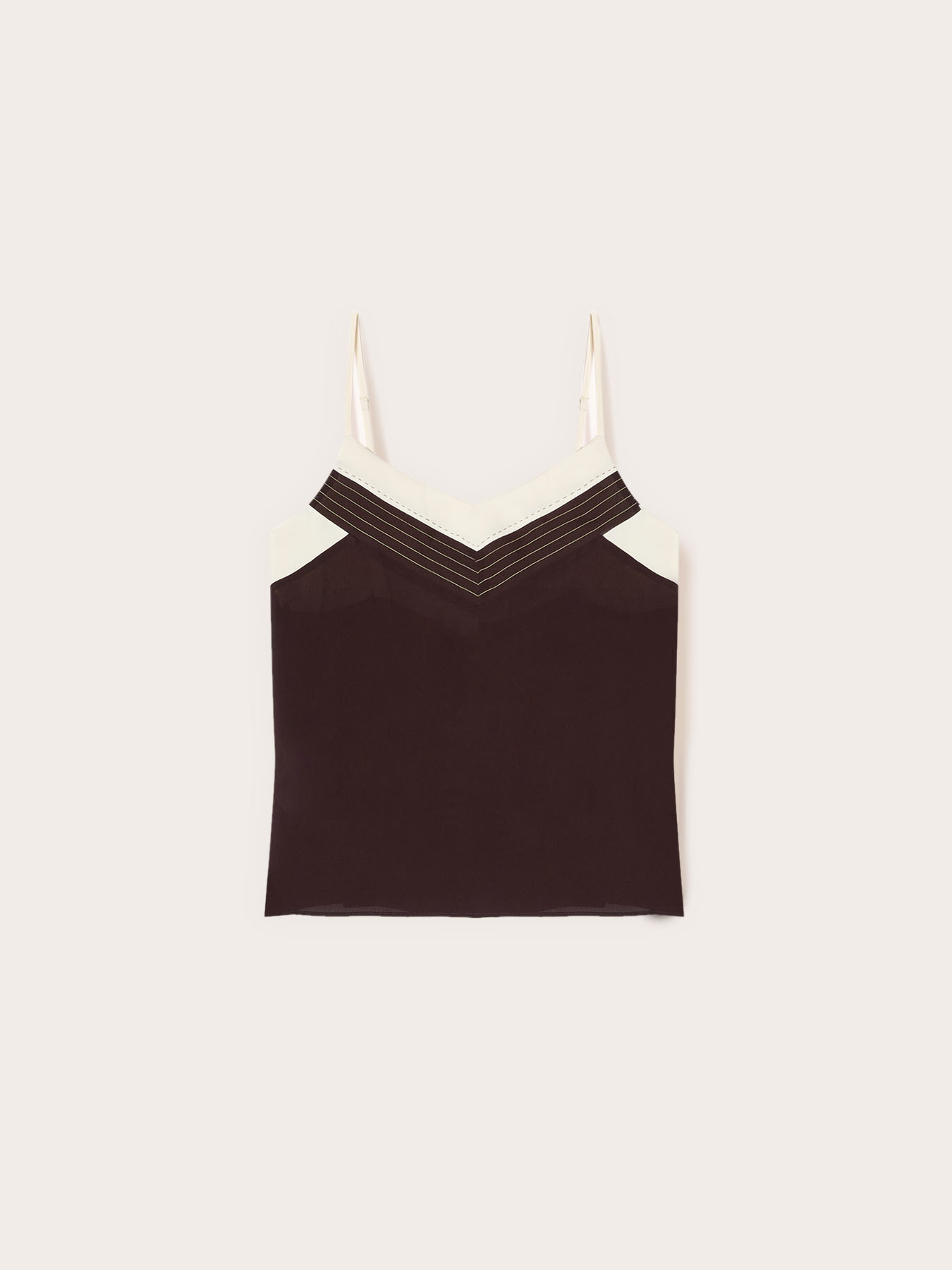 Cr&ecirc;pe de chine top The Tailoring Lab image number 5