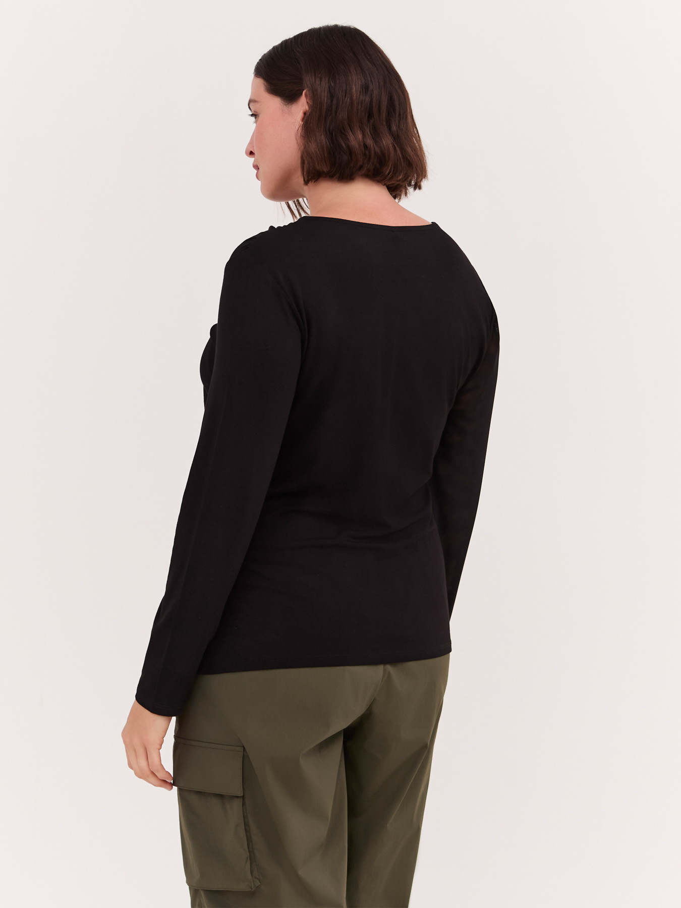 T-shirt with tulle insert image number 1