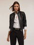 Coated fabric jacket with shaping cuts image number 0