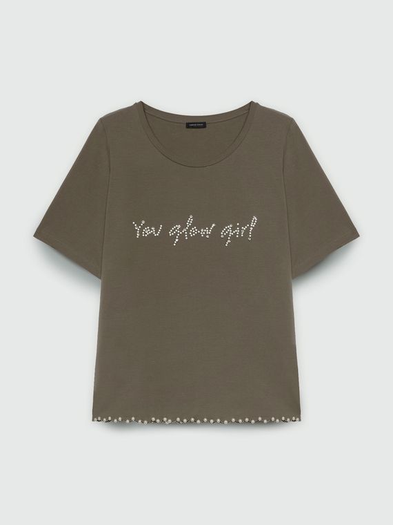 T-Shirt mit Stickerei