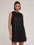 Coated fabric openwork sheath dress image number 0