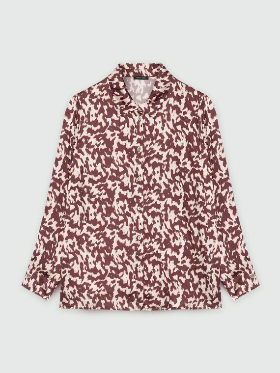 Camicia dalla stampa animalier