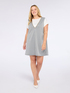 Short A-line dress with deep V-neckline image number 0