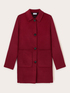 Reversible coat in wool blend fabric image number 5