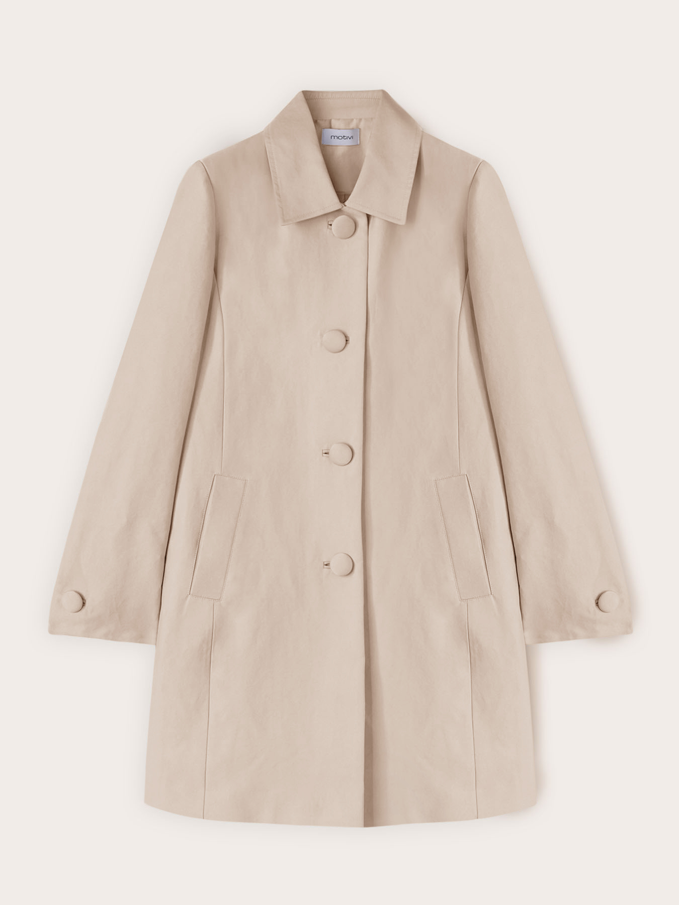 Manteau en satin de coton image number 4
