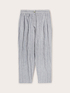 Pantalón chinos de lino a rayas image number 4