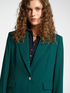 Single-breasted blazer in crepe fabric image number 3