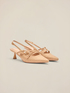 Slingback pumps with woven texture image number 1