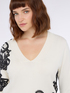 Sweater with lace details image number 0