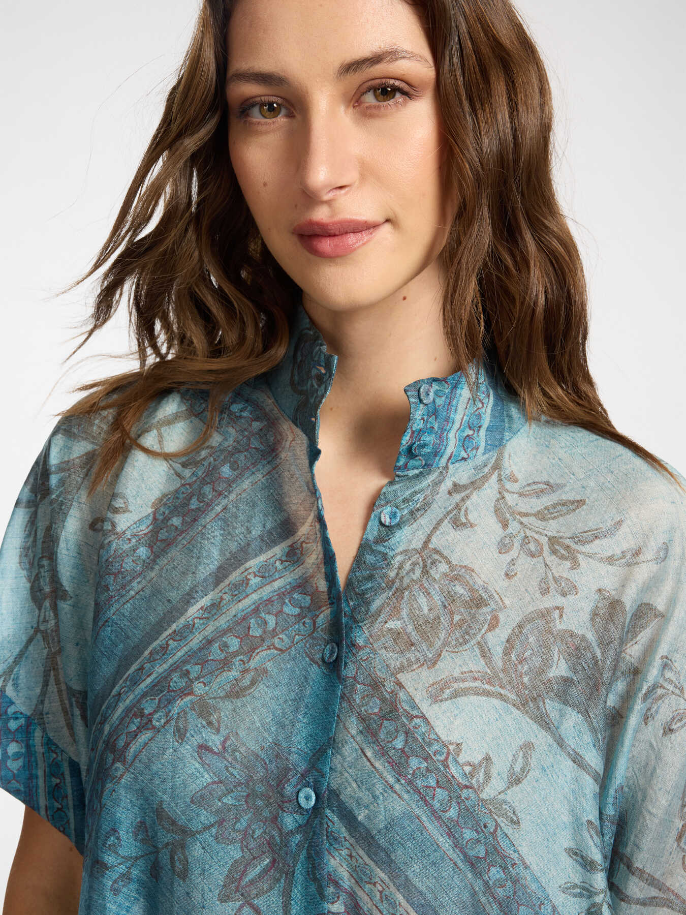 Camicia stampata in lyocell image number 3