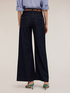 Wide leg blue rinse jeans image number 1