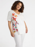 T-shirt with floral print image number 2