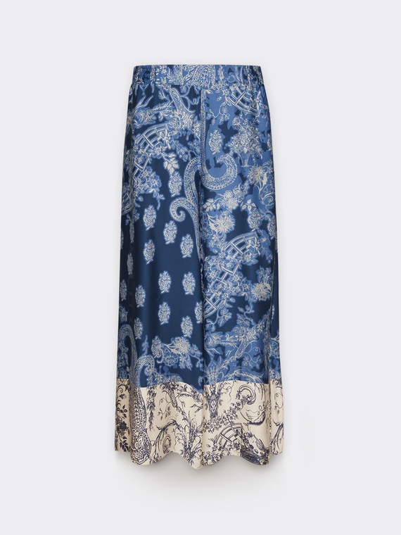 Loose printed trousers