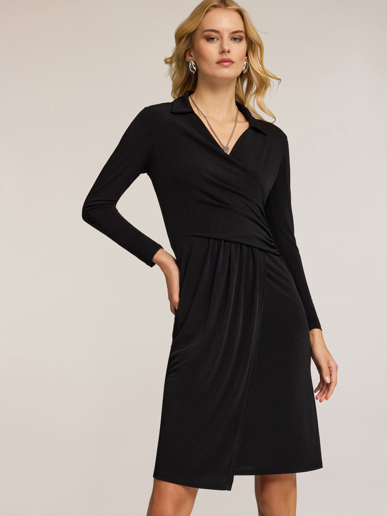 Robe drapée en jersey image number 2