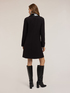 Polyviscose coat with patent leather inserts image number 1