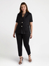 Short-sleeved cotton blazer image number 2