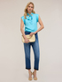 Blouse satin avec nœud image number 0