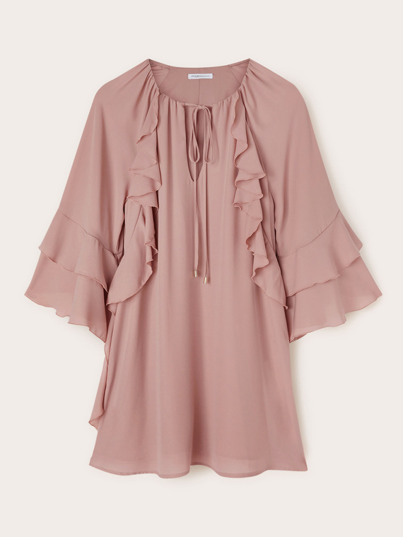Robe courte à volants