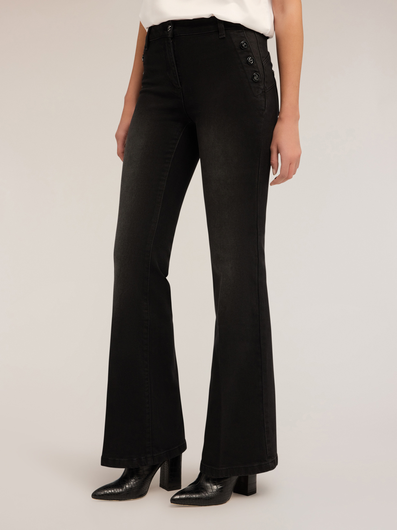 Jeans flare push-up Elle image number 0