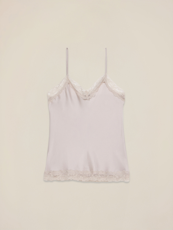 Top lingerie in satin and lace