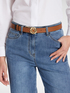 Cintura Monogram  reversibile in pelle image number 4
