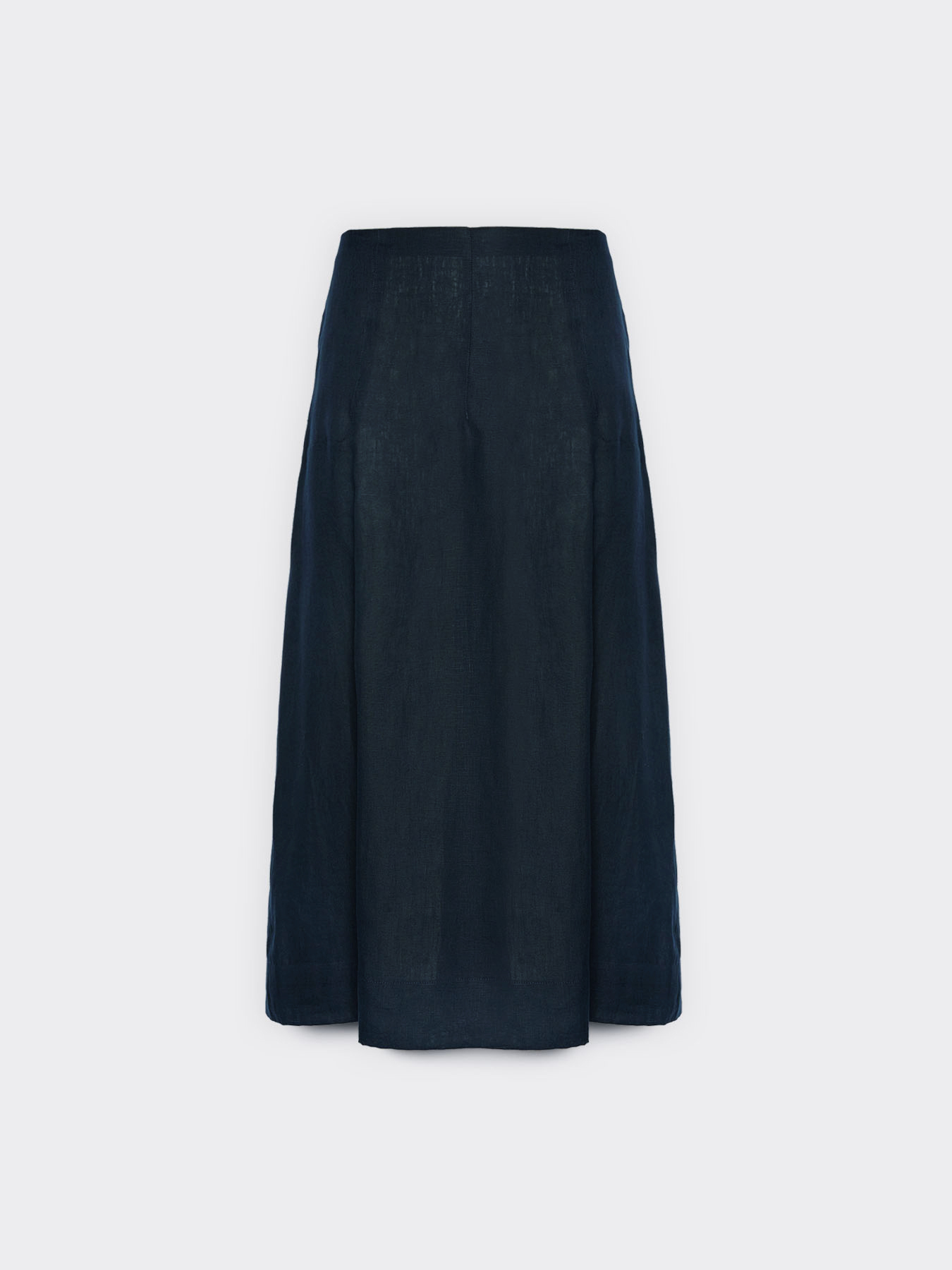 A-line linen skirt image number 4