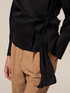 Blusa in popeline a portafoglio image number 2