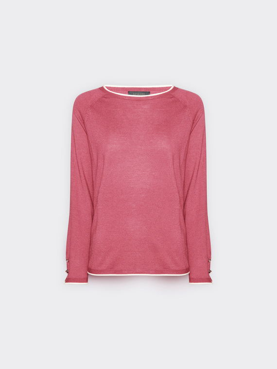 Pullover mit Kontrastkante