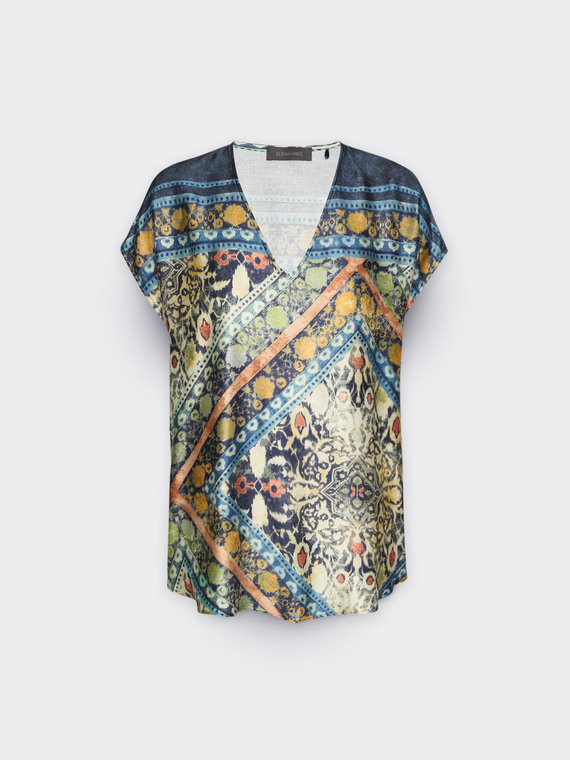 Blusa estampada étnica