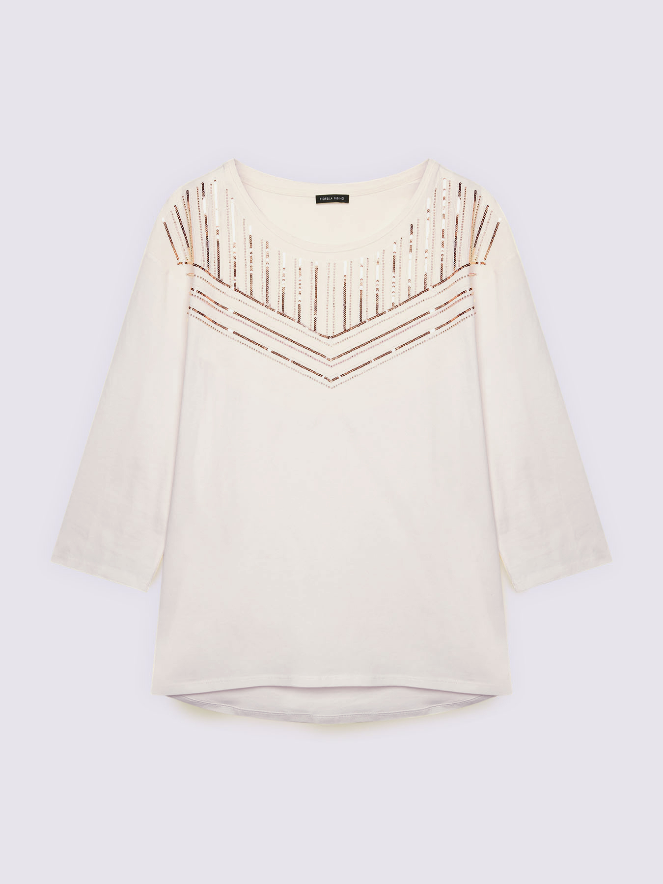 T-shirt en coton avec paillettes image number 4