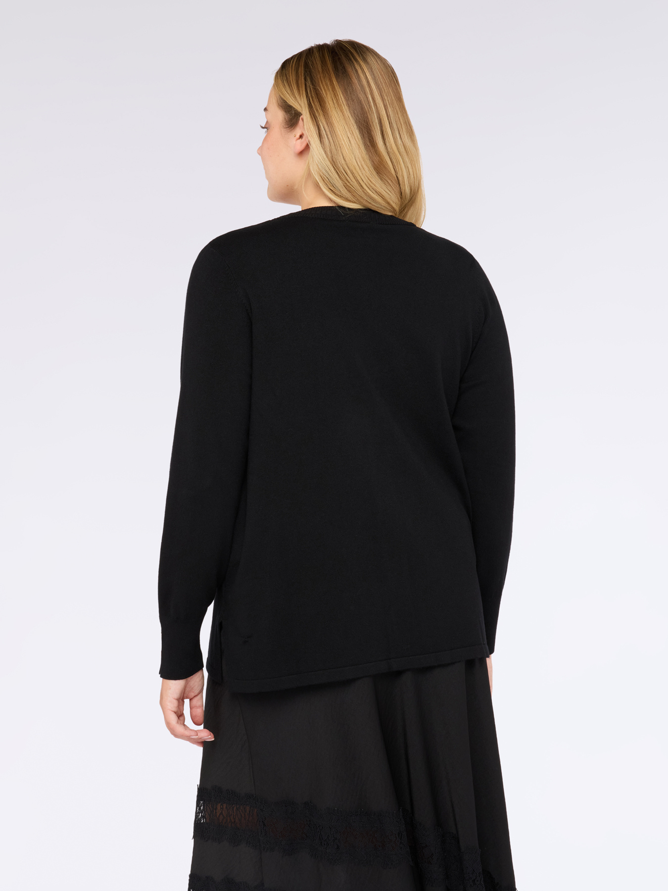 V-Ausschnitt Strickjacke mit Kn&ouml;pfen image number 1