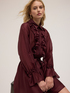 Vestito chemisier in voile con volants image number 3