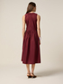 Midi flare dress in poplin image number 1