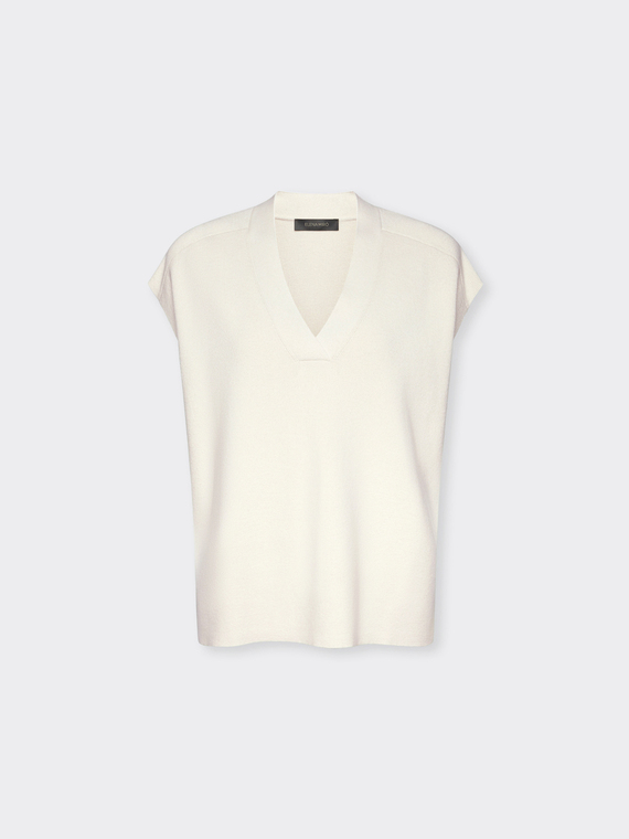 V-neck gilet