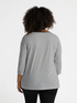 Gestreiftes T-Shirt mit Strass image number 1